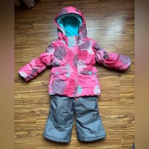 Gusti Kids Two Piece Winter Snow suit  Size 2 Jacket & Ski Pants